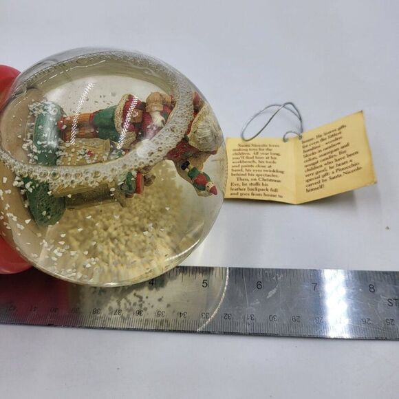 Vintage Midwest Snow Globe Santa Niccolo Italian Santa Musical - Picture 7 of 7